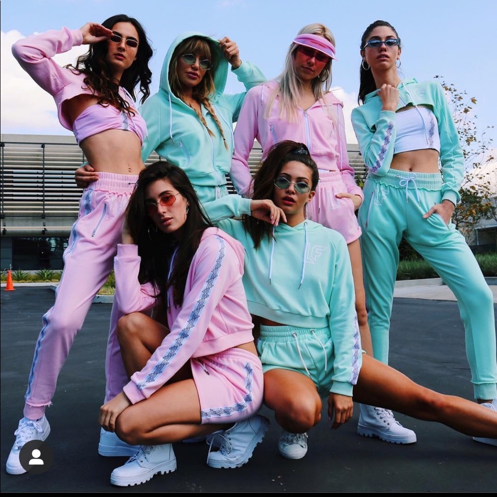 LF mint green joggers